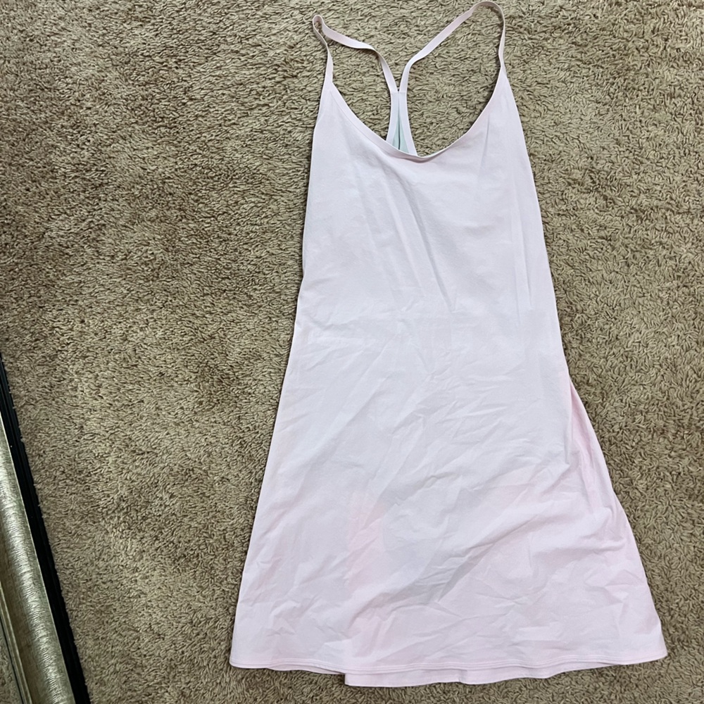 Outdoor Voices Light Pink and Gray Tennis Dress